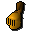 Gilded full helm