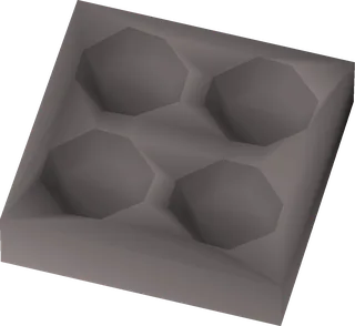 Ammo mould holding 4 steel cannonballs