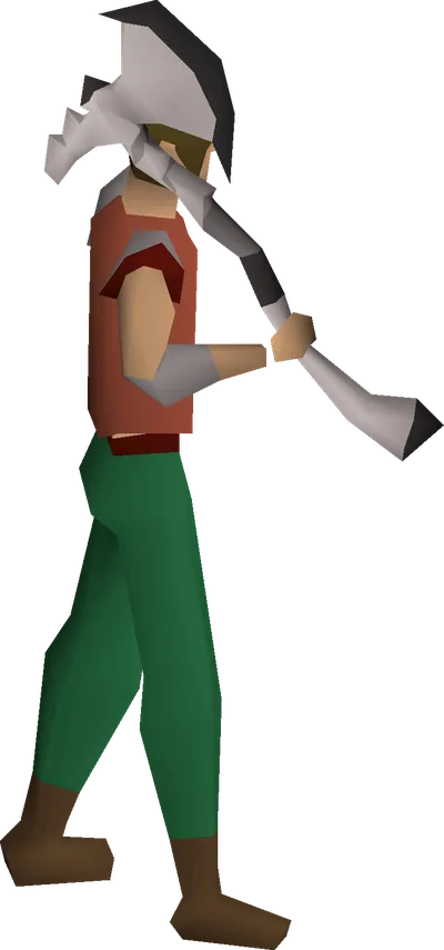 3rd age felling axe equipped image