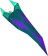 Tanzanite fang drop