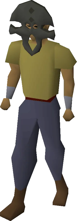 Black mask equipped image