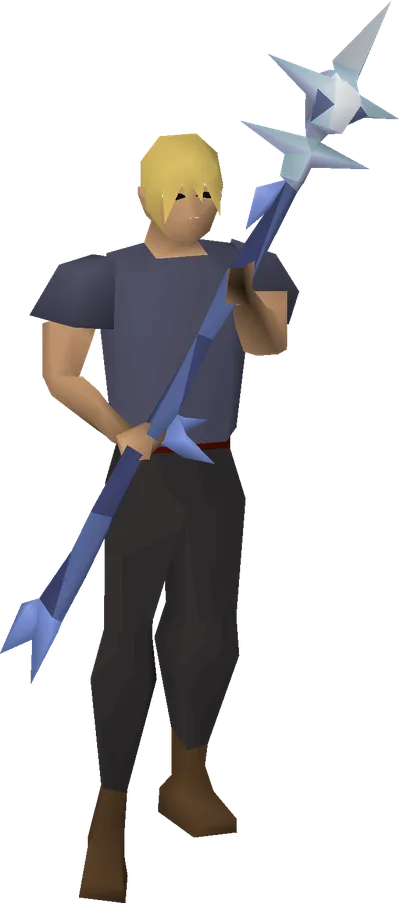 Blue moon spear equipped image