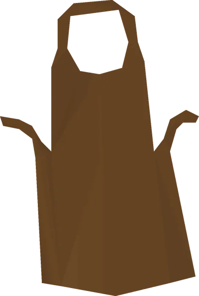 Brown apron detail image
