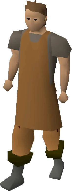 Brown apron equipped image