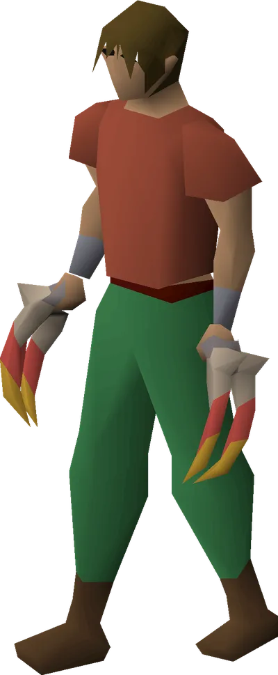 Burning claws equipped image