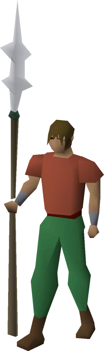 Crystal halberd equipped image