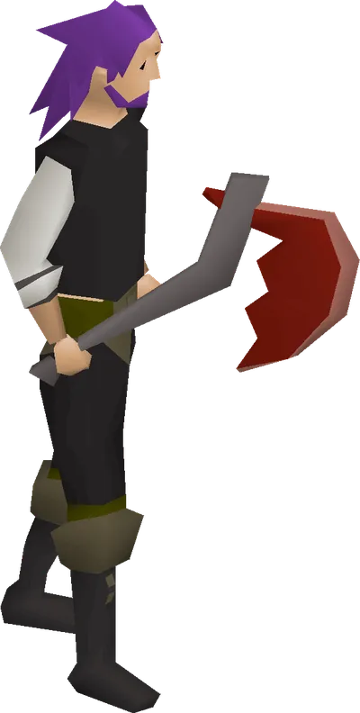 Dragon axe equipped image