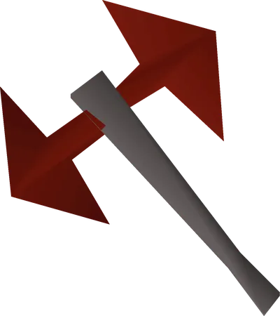 Dragon battleaxe detail image