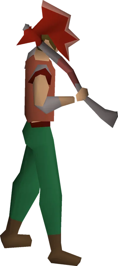 Dragon felling axe equipped image