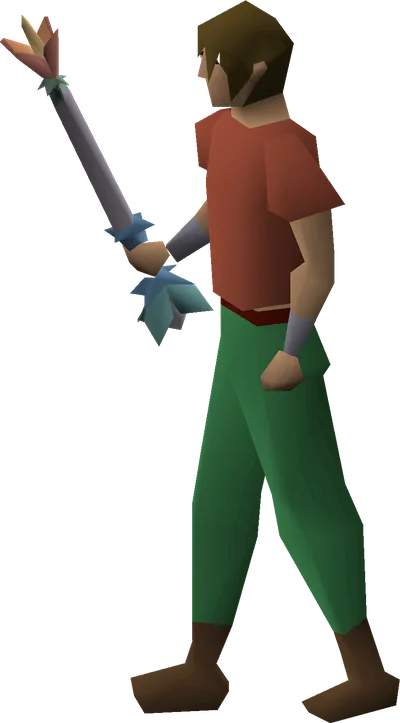 Dragon hunter wand equipped image