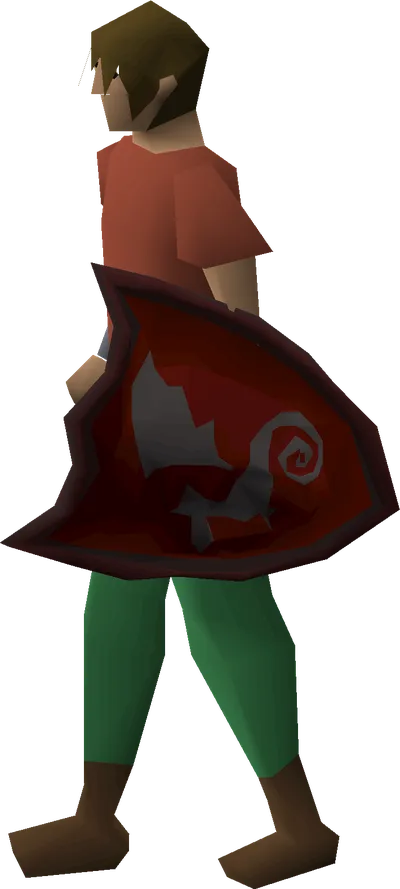 Dragon kiteshield equipped image