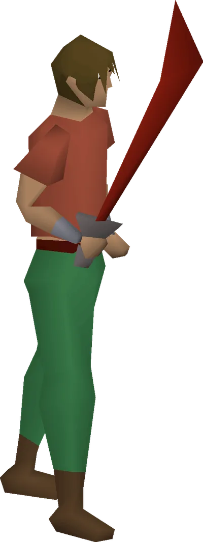 Dragon longsword equipped image