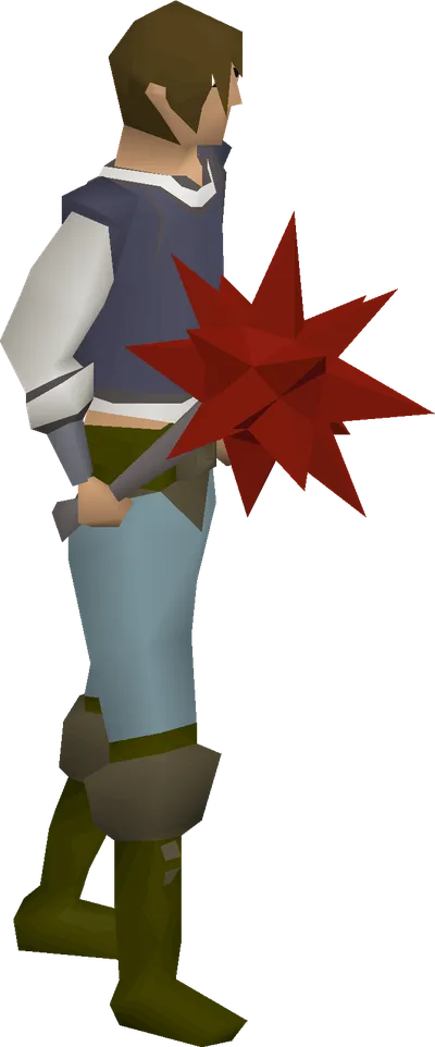 Dragon mace equipped image