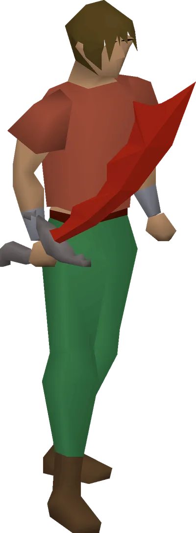 Dragon scimitar equipped image
