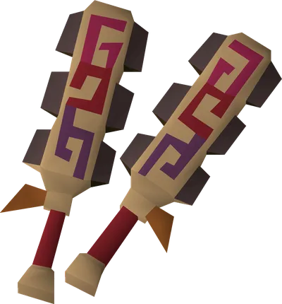 Dual macuahuitl detail image
