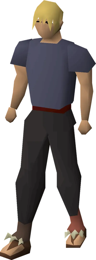 Mixed hide boots equipped image