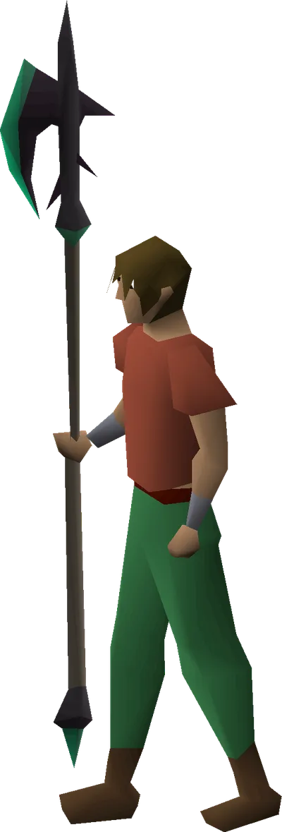 Noxious halberd equipped image