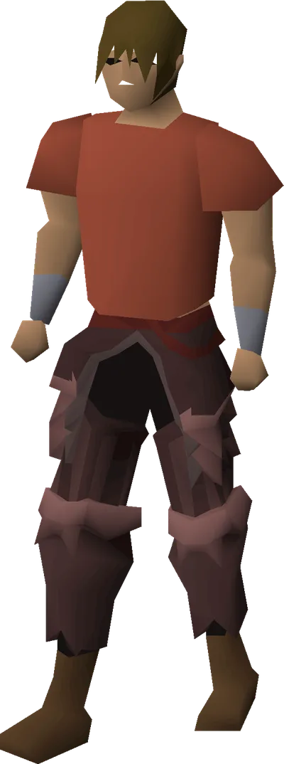 Oathplate legs equipped image