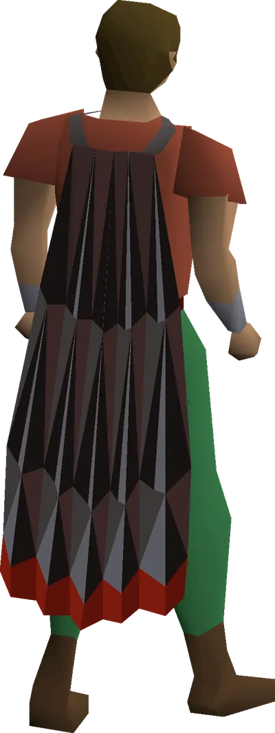 Obsidian cape equipped image
