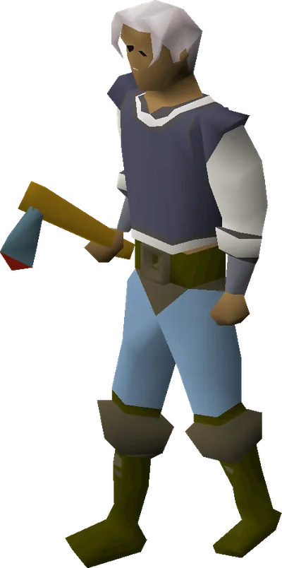 Rune axe equipped image