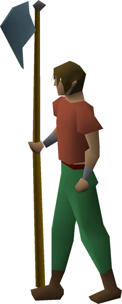 Rune halberd equipped image
