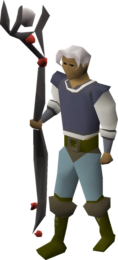 Smoke battlestaff equipped image