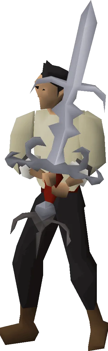 Zamorak godsword equipped image