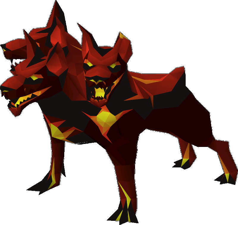 Cerberus, master-tier echo boss for the Asgarnia region