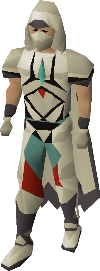 OSRS character wearing the full Graceful outfit