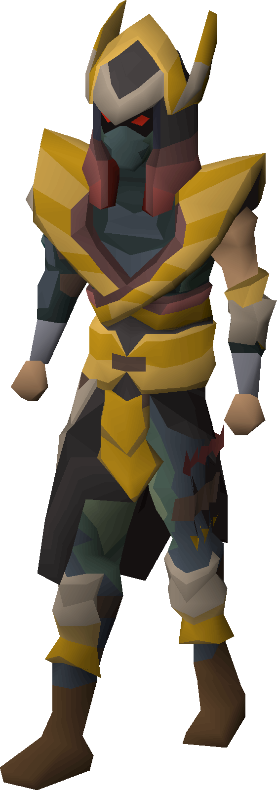 OSRS character wearing full Masori armour — best-in-slot ranged armour