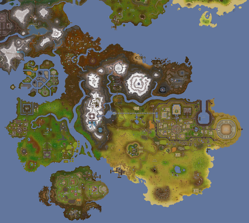 Map of Varlamore, the starting region for Leagues VI: Demonic Pacts